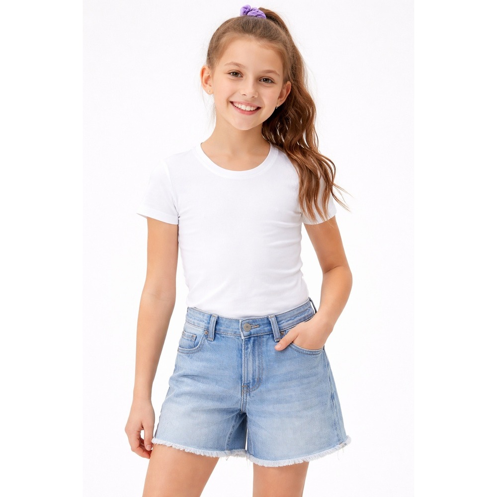 Art Class Girls White Short‎ Sleeve Crew Neck Tee Shirt Size L 10-12 NWT